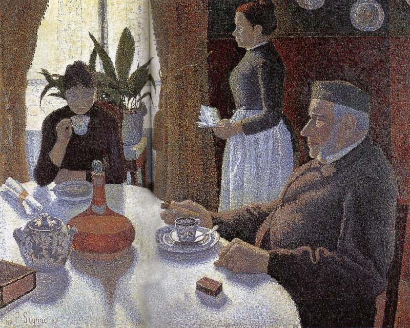 Paul Signac Dinner room china oil painting image